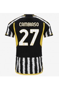 Fotbalové Dres Juventus Andrea Cambiaso #27 Domácí Oblečení 2023-24 Krátký Rukáv